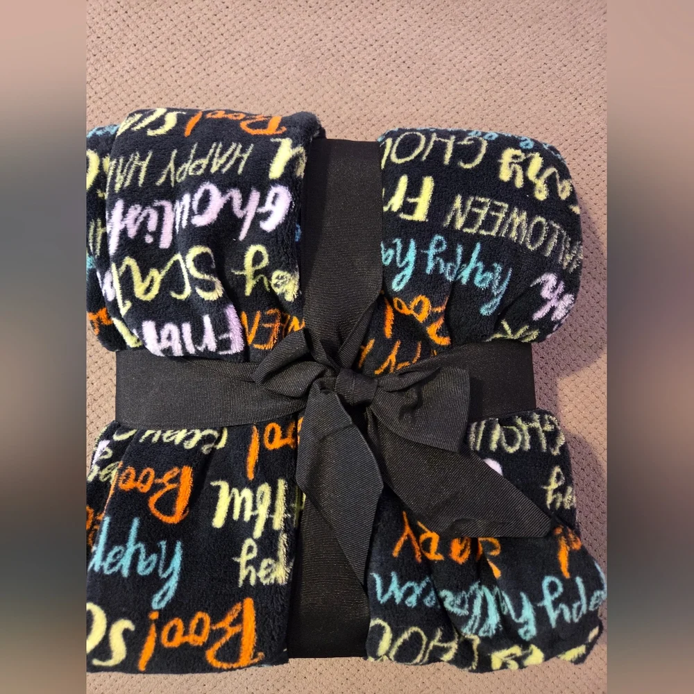 New Holiday Home Halloween Microplush Throw - Microplush Throw is a soft, cozy,